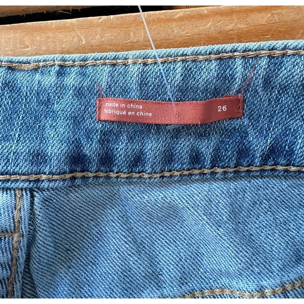 Pilcro NWT $148 Women’s High Rise Trouser Bootcut Jeans Size 26 Blue Ap - Picture 3 of 13